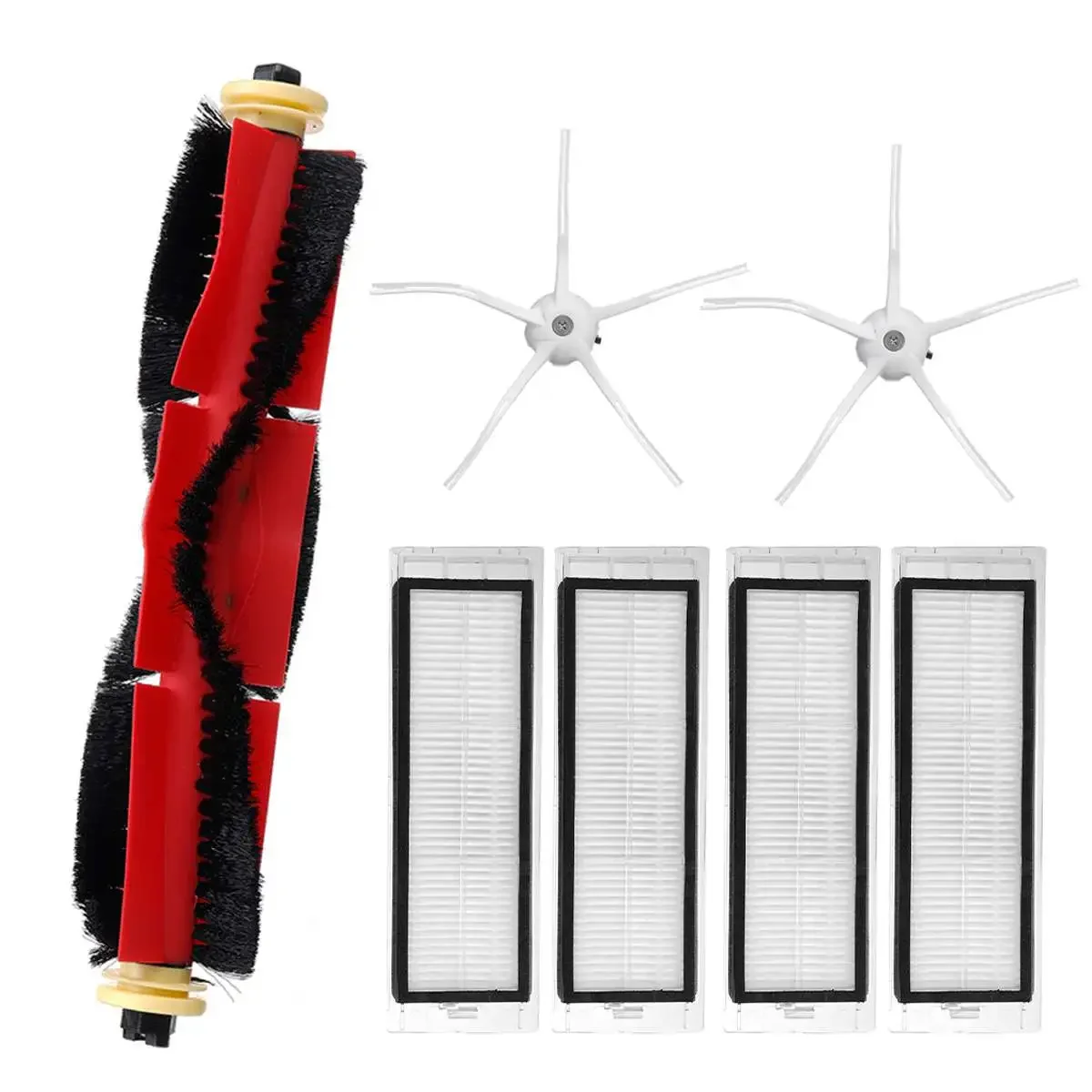 7/19/25PCS HEPA Filter Main Brush Side Brush For Xiaomi Roborock S6 S60 S65 S5 MAX T6 Robot Vacuum Cleaner Parts