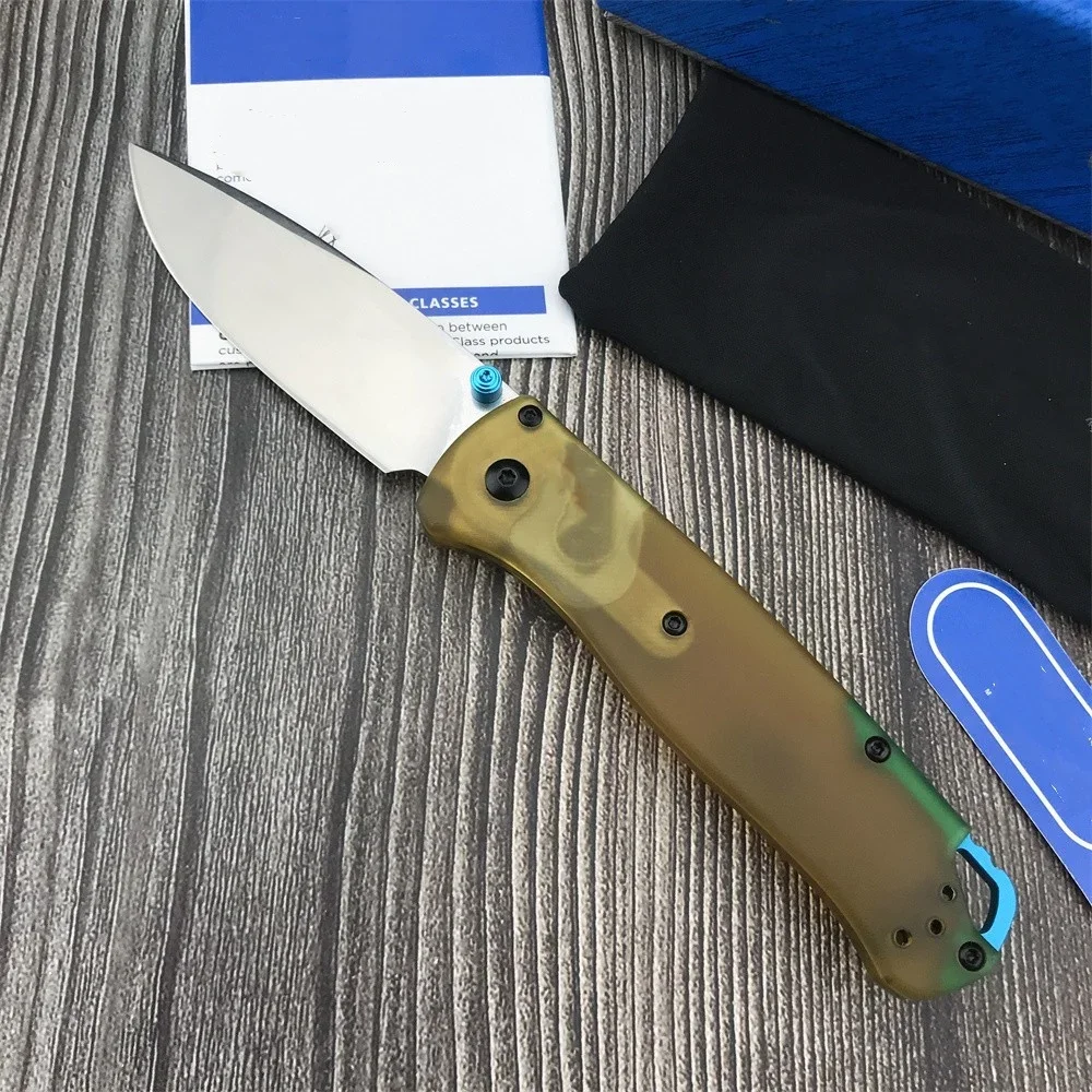 Pocket 535 Bugout PEI Handle Folding Knife D2 Blade Self Defense Hunting Knife Fruit Camping Sharp EDC Tactical Knife Tool Gifts