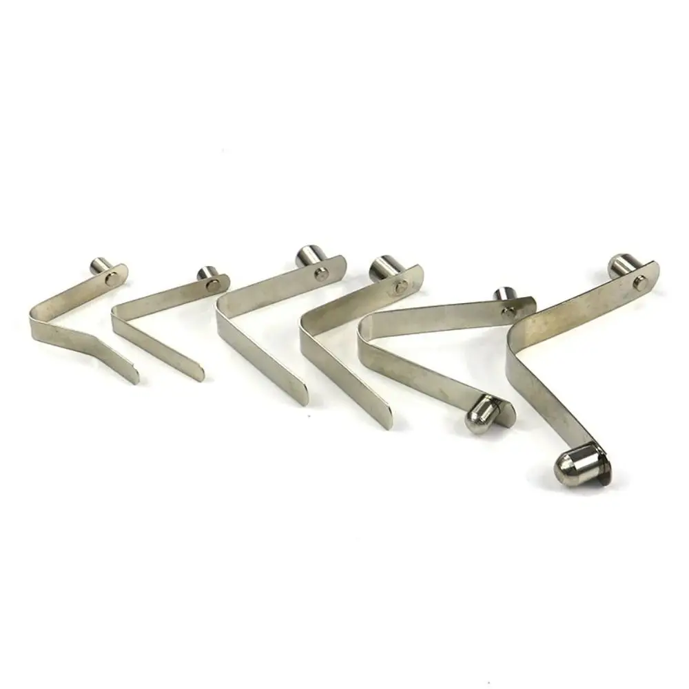 20Pcs 5mm Steel Spring Clip Nickel Plated Single Pin Tube Positioning Clip Silver Manganese Steel Snap Locking Clip