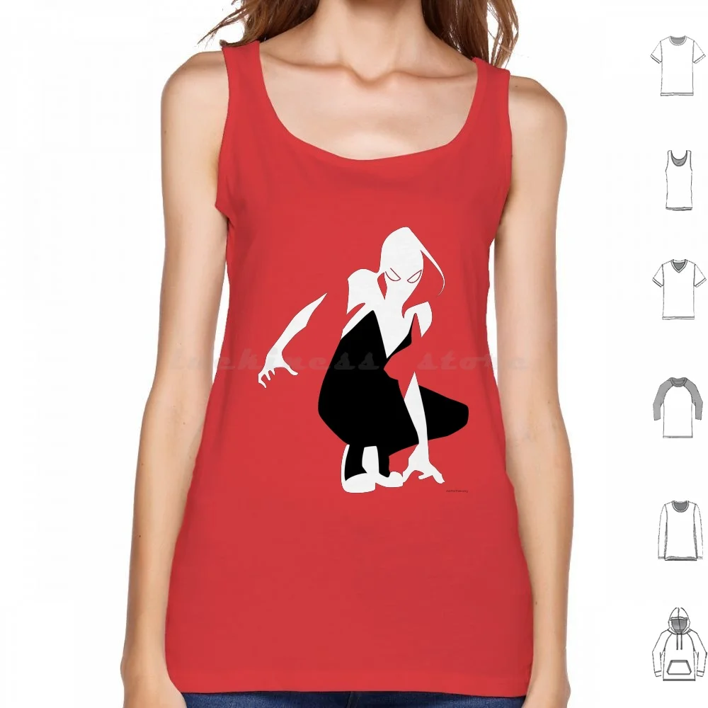 Spider-Gwen Tank Tops Vest Sleeveless Gwen Stacey Spider Gwen Spider Woman Spider Verse