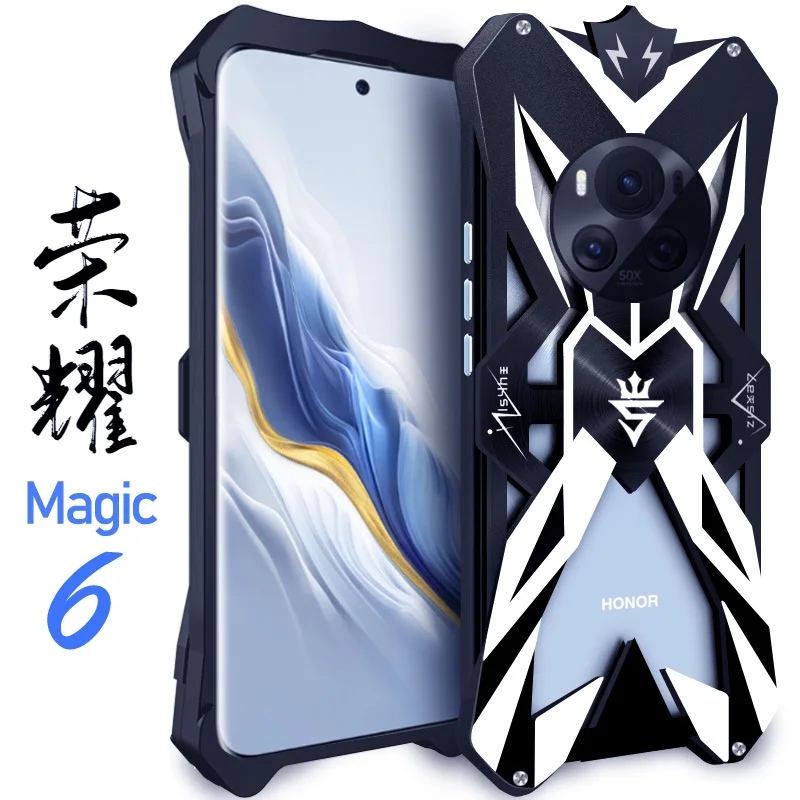 Zimon Metal Luxury New Thor Heavy Duty Armor Metal Aluminum Phone Cases For Honor Magic 6 Magic6 Pro Cover Case