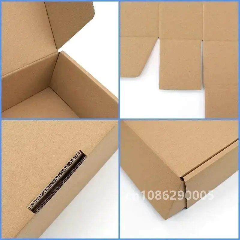 10pcs Colorful Packaging Cardboard Box Kraft Paper Airplane Gift Box 3-layer Corrugated Soap Box DIY Jewelry Storage Packaging