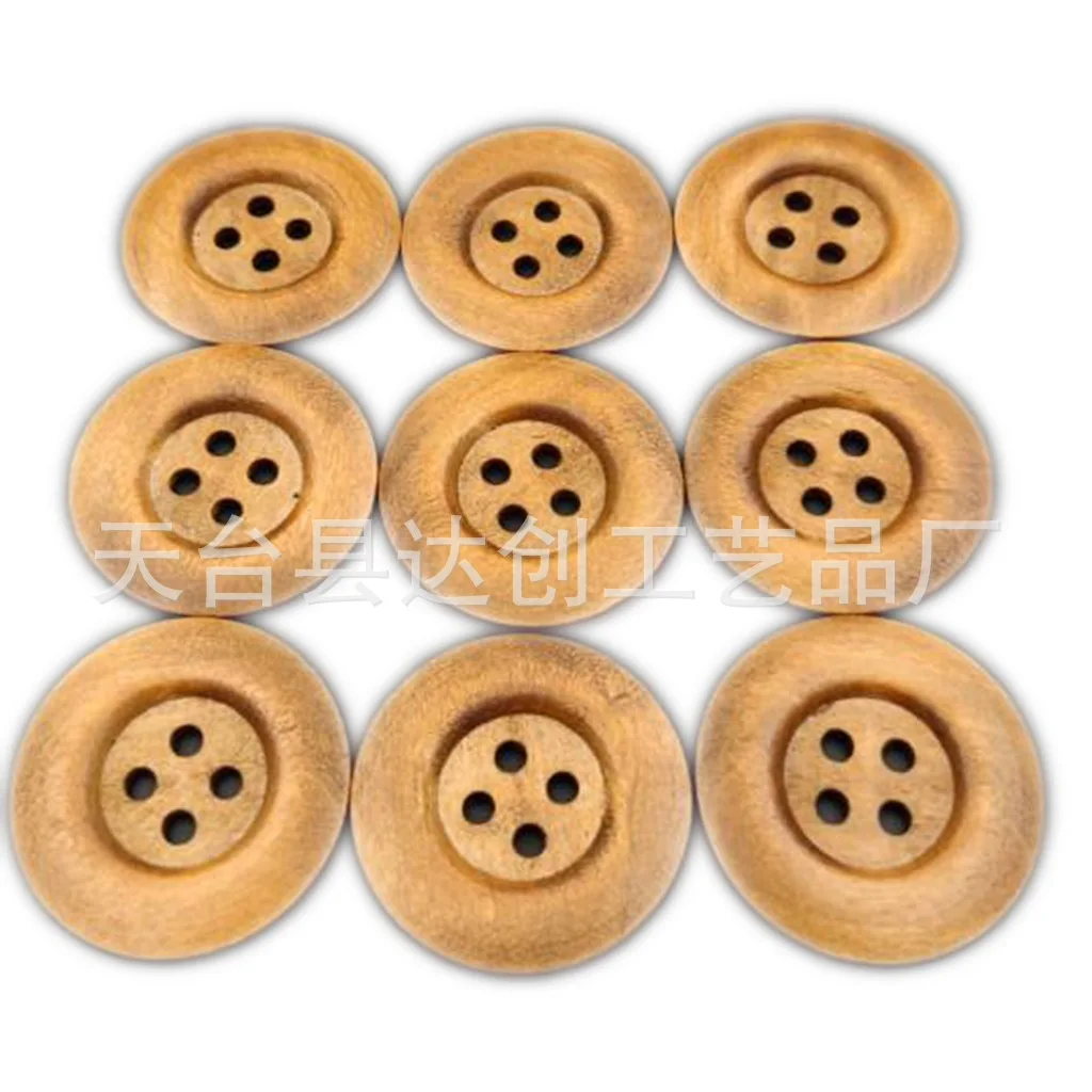Boutons en bois de 50 mm, manteaux, pulls, boutons de couture pour la maison, 10 en paquet.