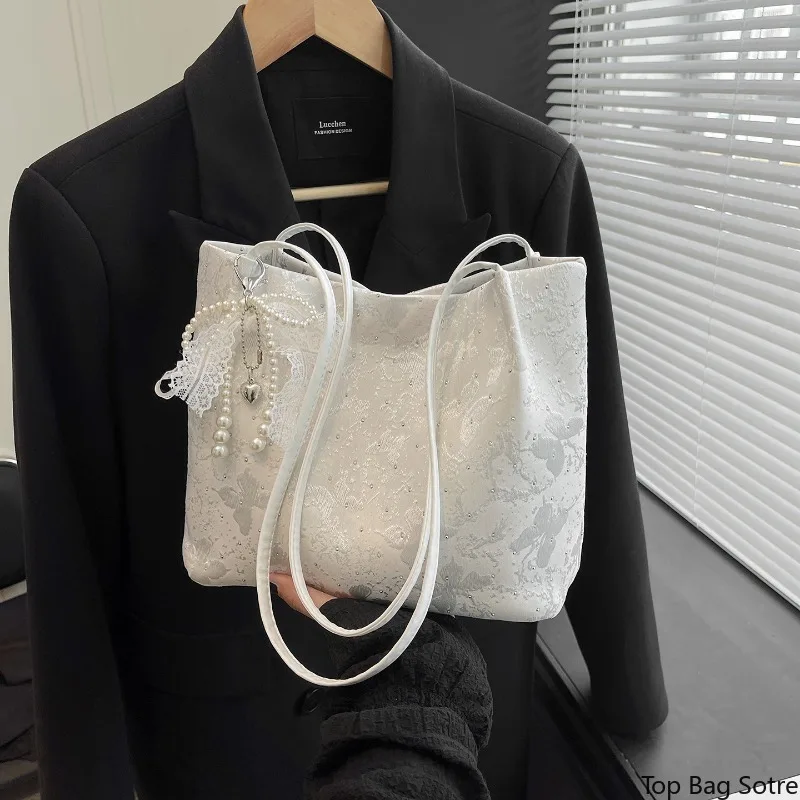 

Women's Large Capacity Underarm Shoulder Tote Bag Summer Work Casual Handbag