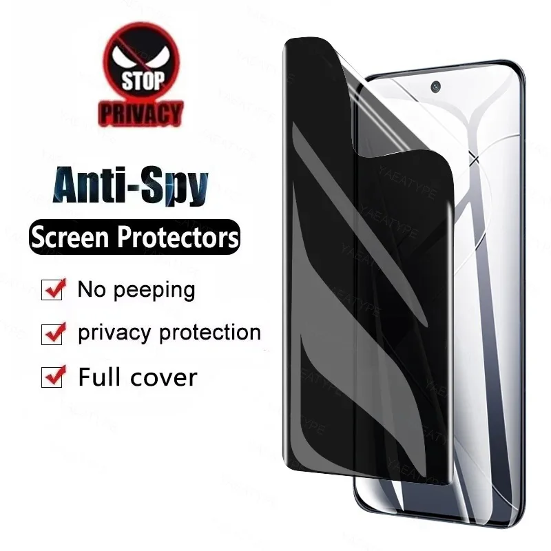 Anti-Spy Privacy Hydrogel Film For OPPO Realme GT Master Edition Screen Protector For Realmi GT Master 2021 9 11 10 Pro Plus