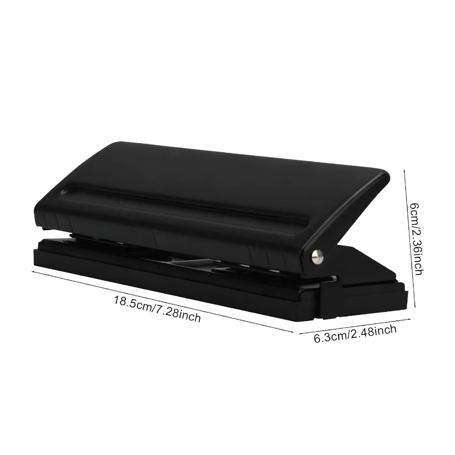 Adjustable 6Hole Punch for A4 A5 A6 Personal and Pocket Planners with 6Ring Binder Functionality 6Sheet Capacity NonSlip Base I