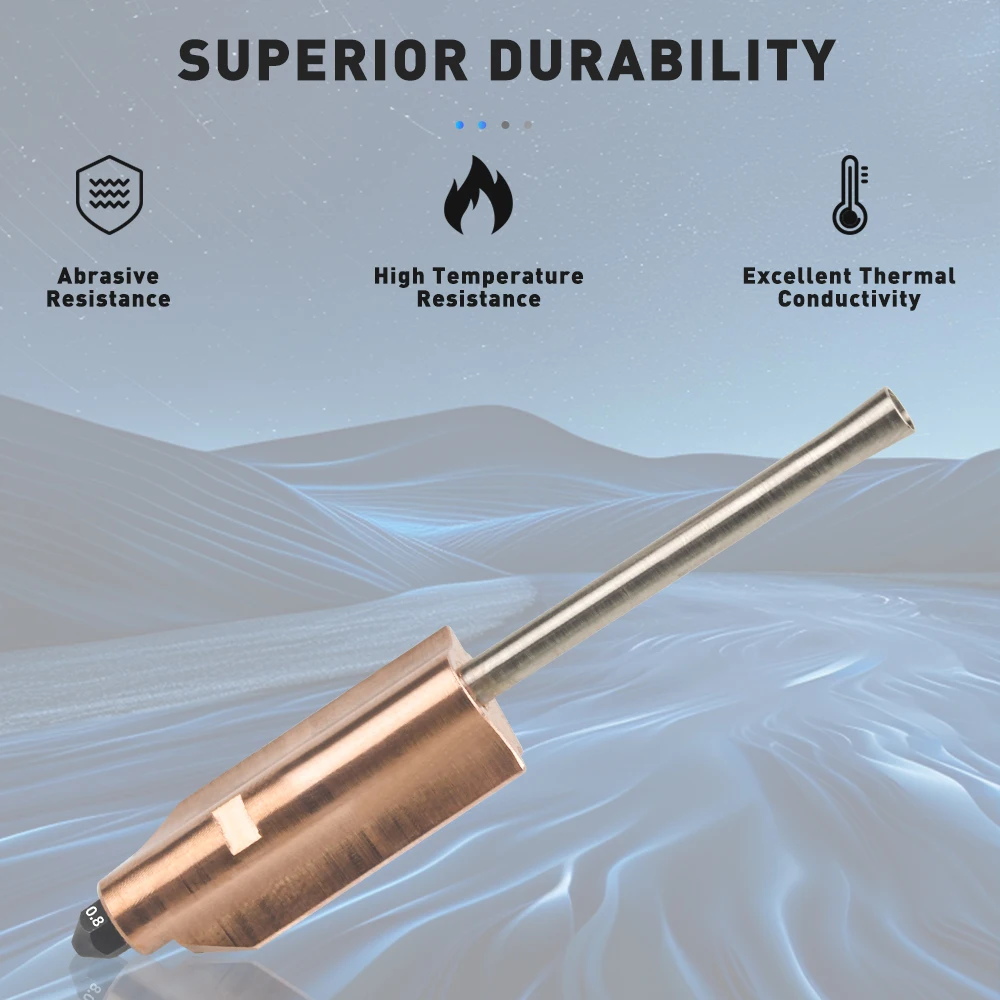 Düse für Flashforge AD5X Neue Verbesserte Bimetallische Gehärtete Stahldüse 0,25mm 0,4mm 0,6mm 0,8mm Abnehmbare Düsen 3D-Drucker-Teile – Detail 10