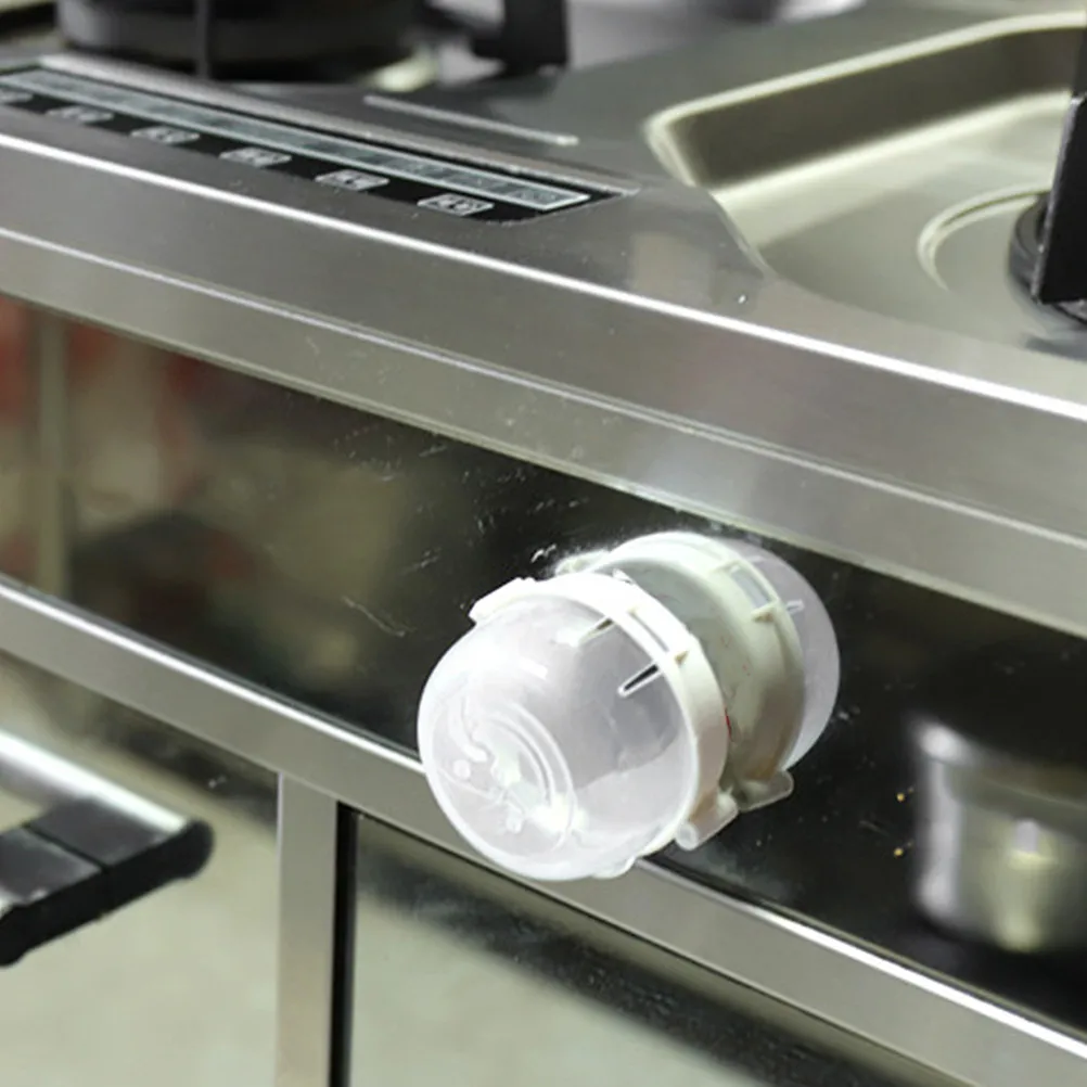 ฝาครอบปุ่มแก๊ส 4 ชิ้น ป้องกันเด็กเปิดเตา ป้องกันสัตว์เลี้ยงเปิดเตา ป้องกันเตาอบเปิดโดยไม่ได้ตั้งใจ