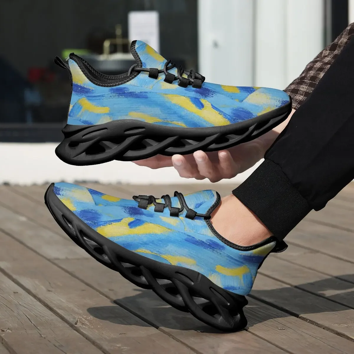 

Кроссовки высокого качества, мужские летние дышащие модные легкие кроссовки для бега, удобная повседневная обувь для мужчин, большие размеры 39-46