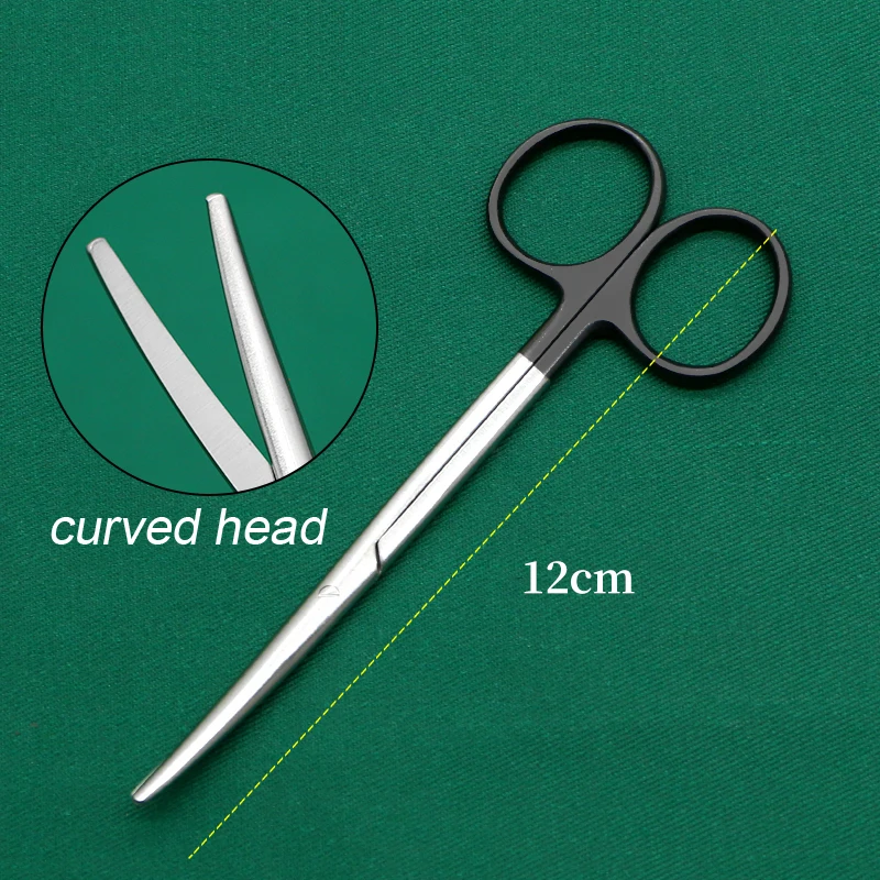 

Nose Blunt Scissors Straight Curved Round Head Peeling Scissors Tissue Scissors Nasal Beauty Plastic Tool Double Eyelid Scissors