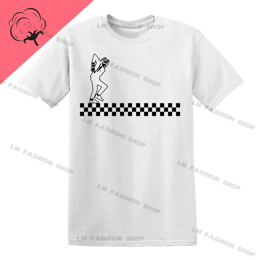 New Madness Cotton T Shirt Dance Two 2 Tone Ska Retro Music Reggae Gift Tops cool Tees Harajuku  Streetwear Short Sleeve Unisex