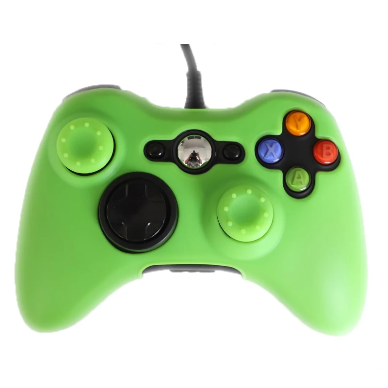 Silicone Protective Skin Case for XBox 360 Gamepad Rubber Shell Skin For Xbox 360 Controller + 2 Thumb Grips Caps