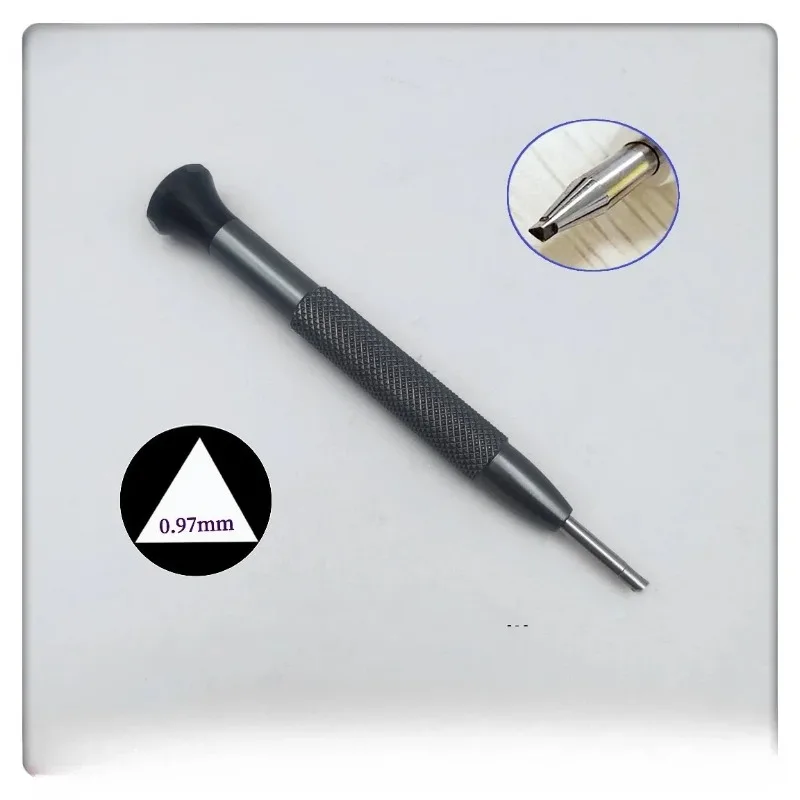 RLx3235 Triangular Screwdriver for Bearing, Steel Triangle Tip with Non-Slip Cap