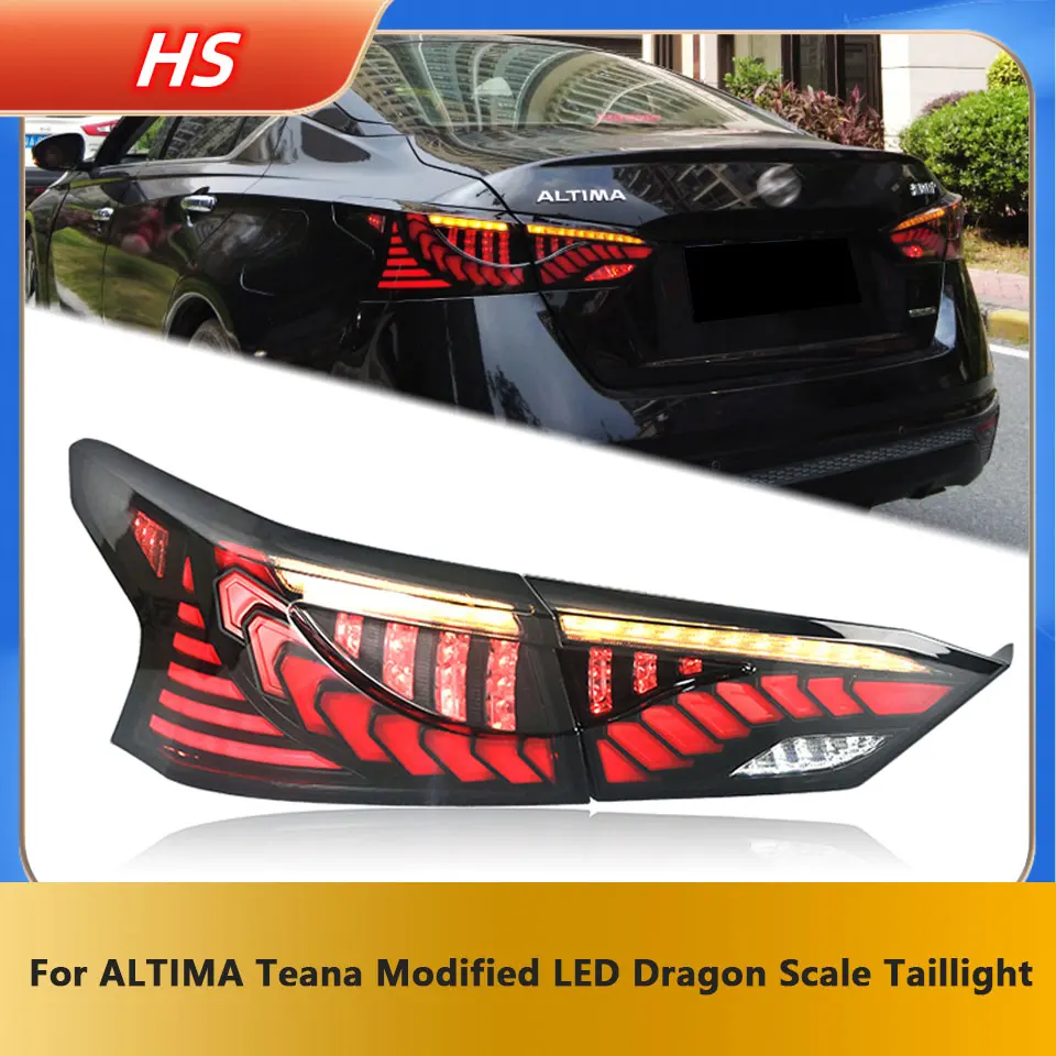 

Taillight Modified LED Dragon Scale For 19-22 Nissan ALTIMA Teana Rear Tail lamp Light Assembly Car Accessories