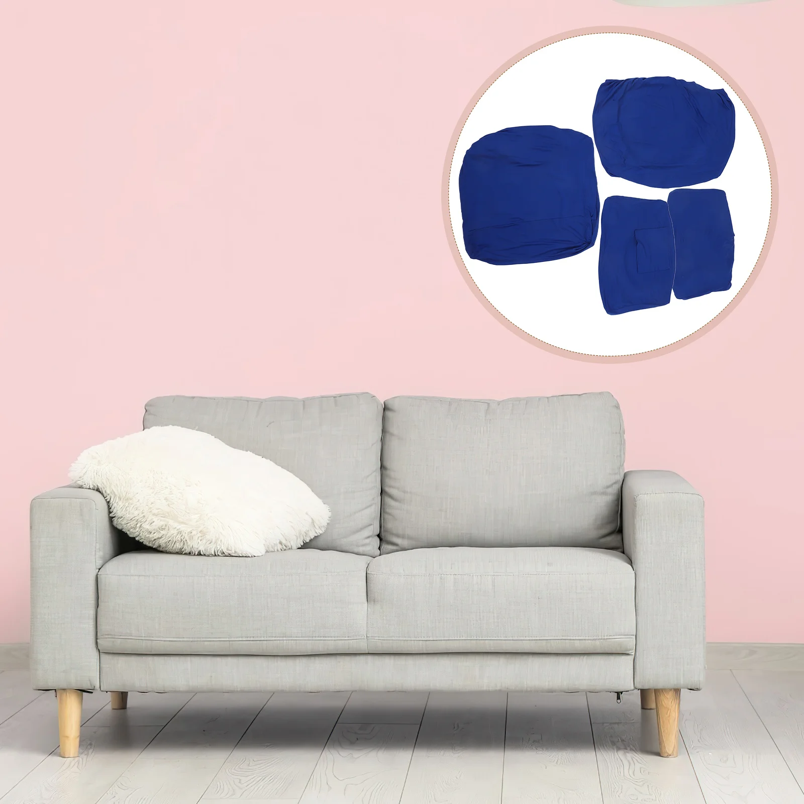 

1Set Waterproof Sofa Cover Stretchable Solid Color for Living Room Armchair Chair Covers Protection from Moisture and Wear