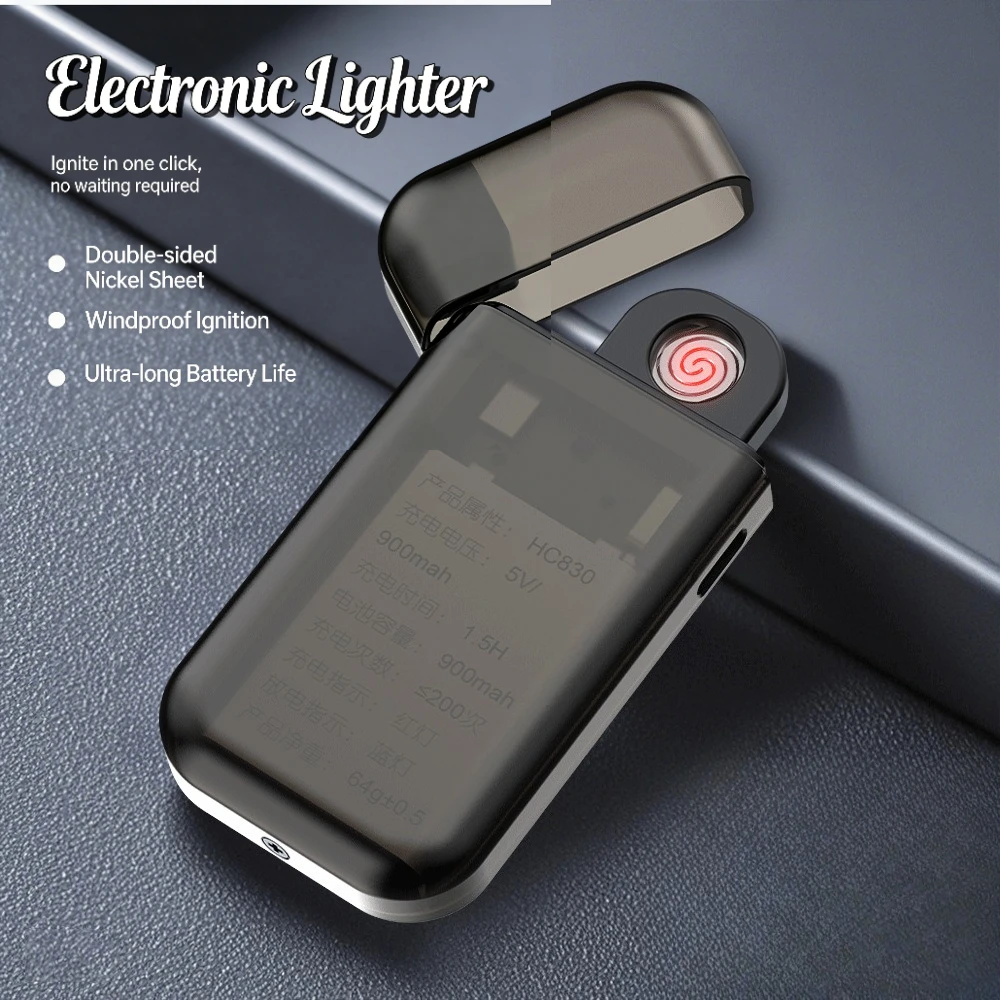 

USB-зажигалка – Ветрозащитная электрическая дуговая зажигалка без пламени, прочный металлический корпус, длительное время работы от батареи, уникальный подарок для мужчин