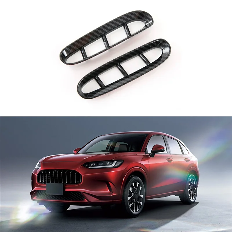 혼다 ZRV ZR-V 탄소 섬유 자동차 프론트 펜더 사이드 에어 벤트 커버 트림, 자동차 스타일링, 2022 +