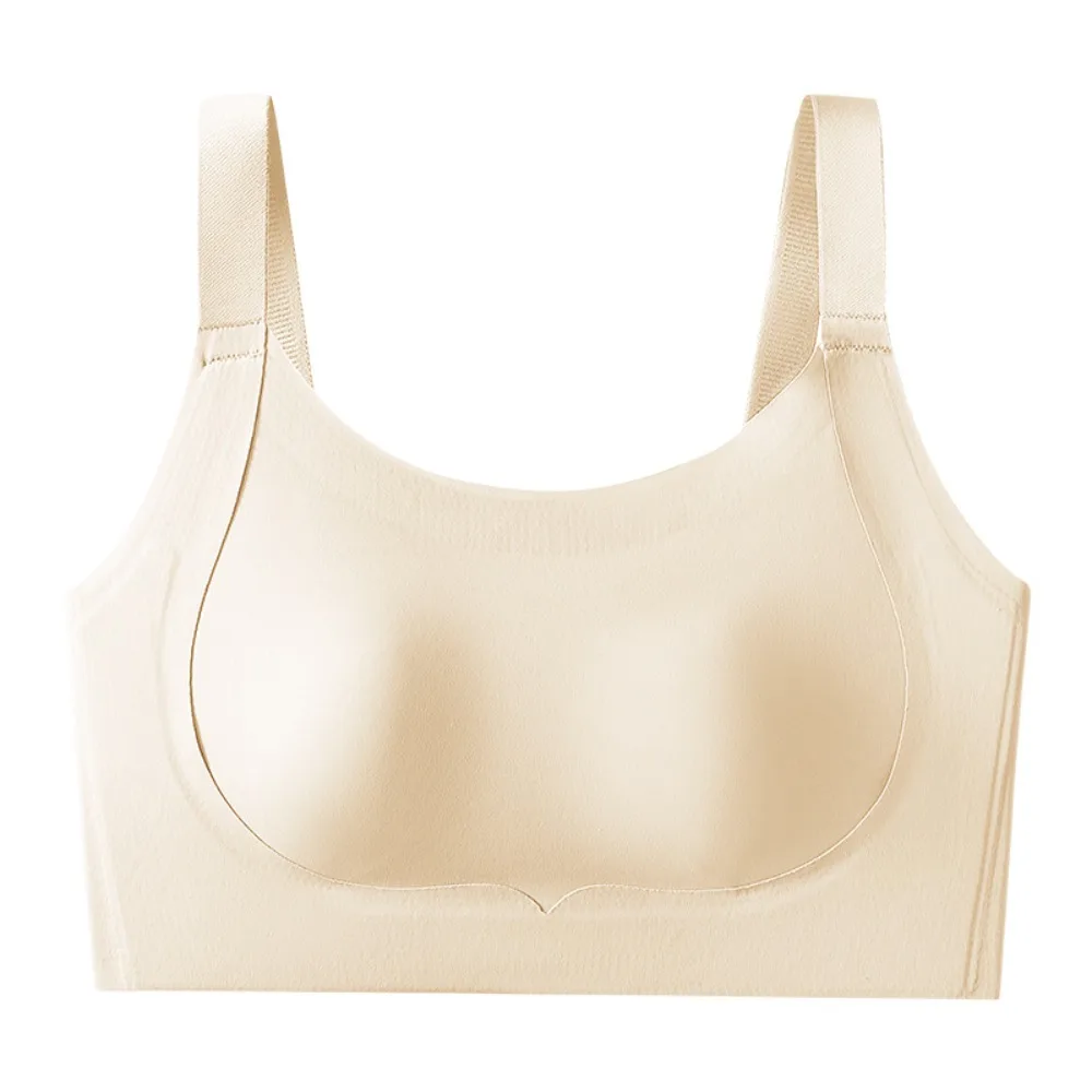 

Shockproof Women's Brassiere Rabbit Ears Inner Pads Thin Seamless Bras Breathable Gathered Breasts Push Up Underwear