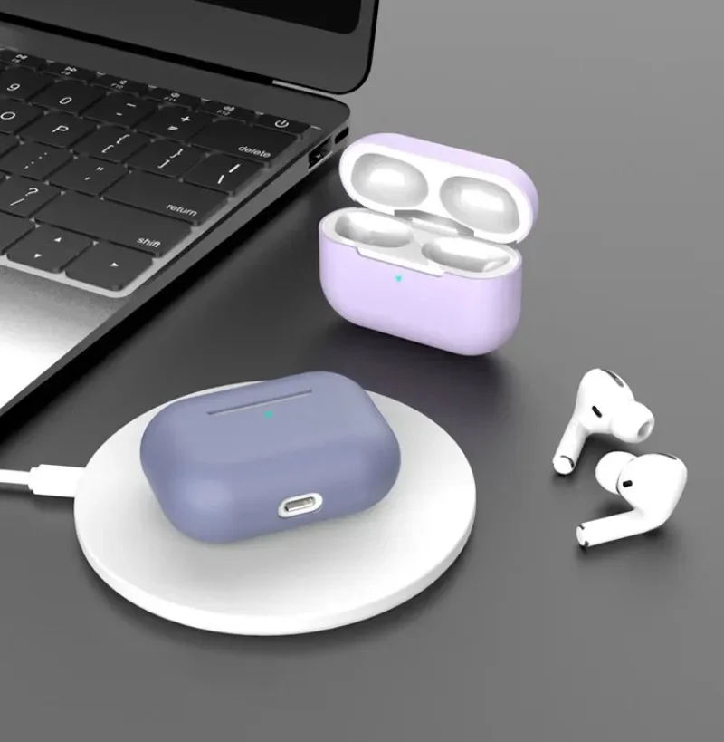 

Soft Silicone airpod case For Apple air pods pro case 1st Generation Protective Cover R1