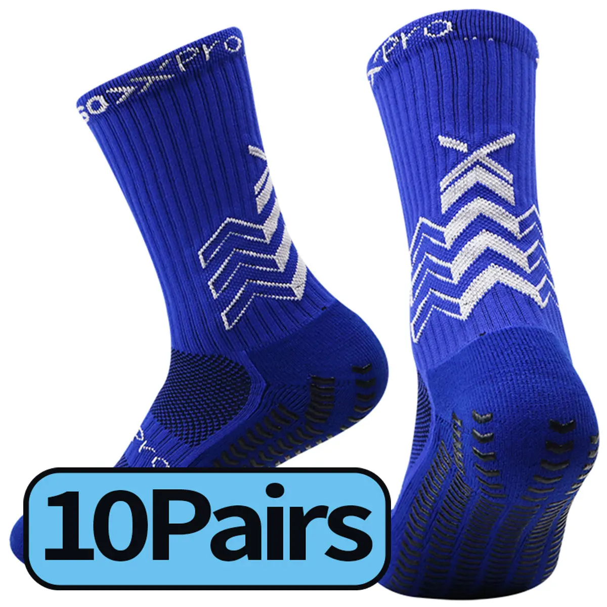 10 pairs/piece/2024 new anti slip design football socks, mid calf anti slip football sports men\'s socks