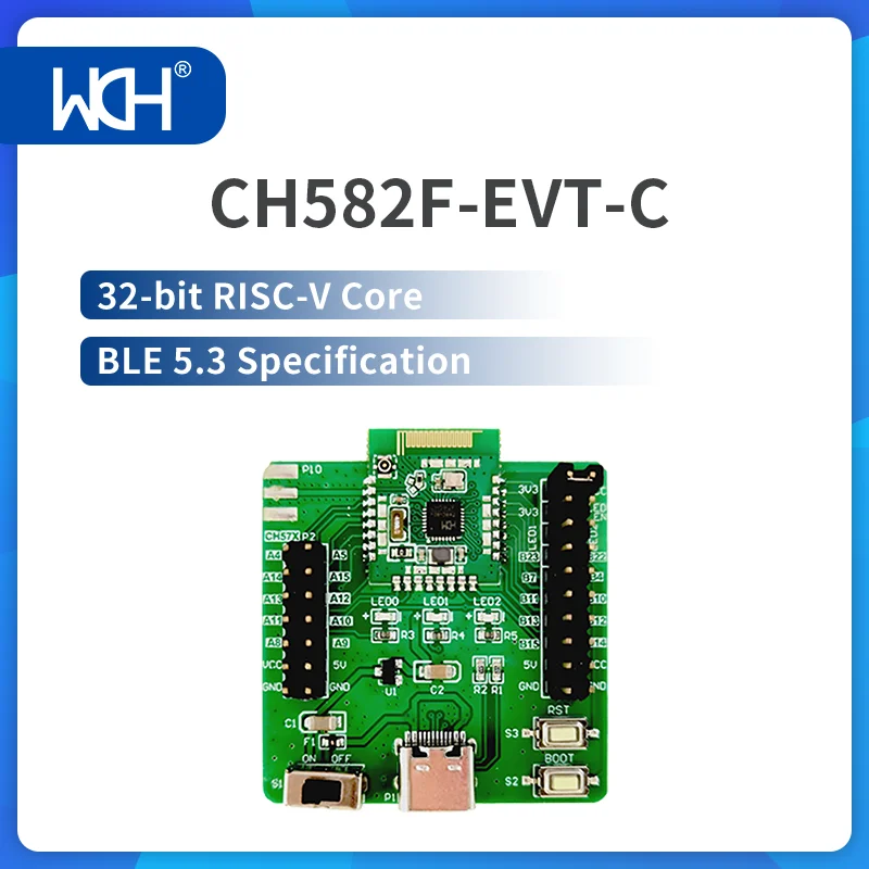 2/5 teile/los ch582 evaluation board ble bluetooth 5,3 RISC-V mcu