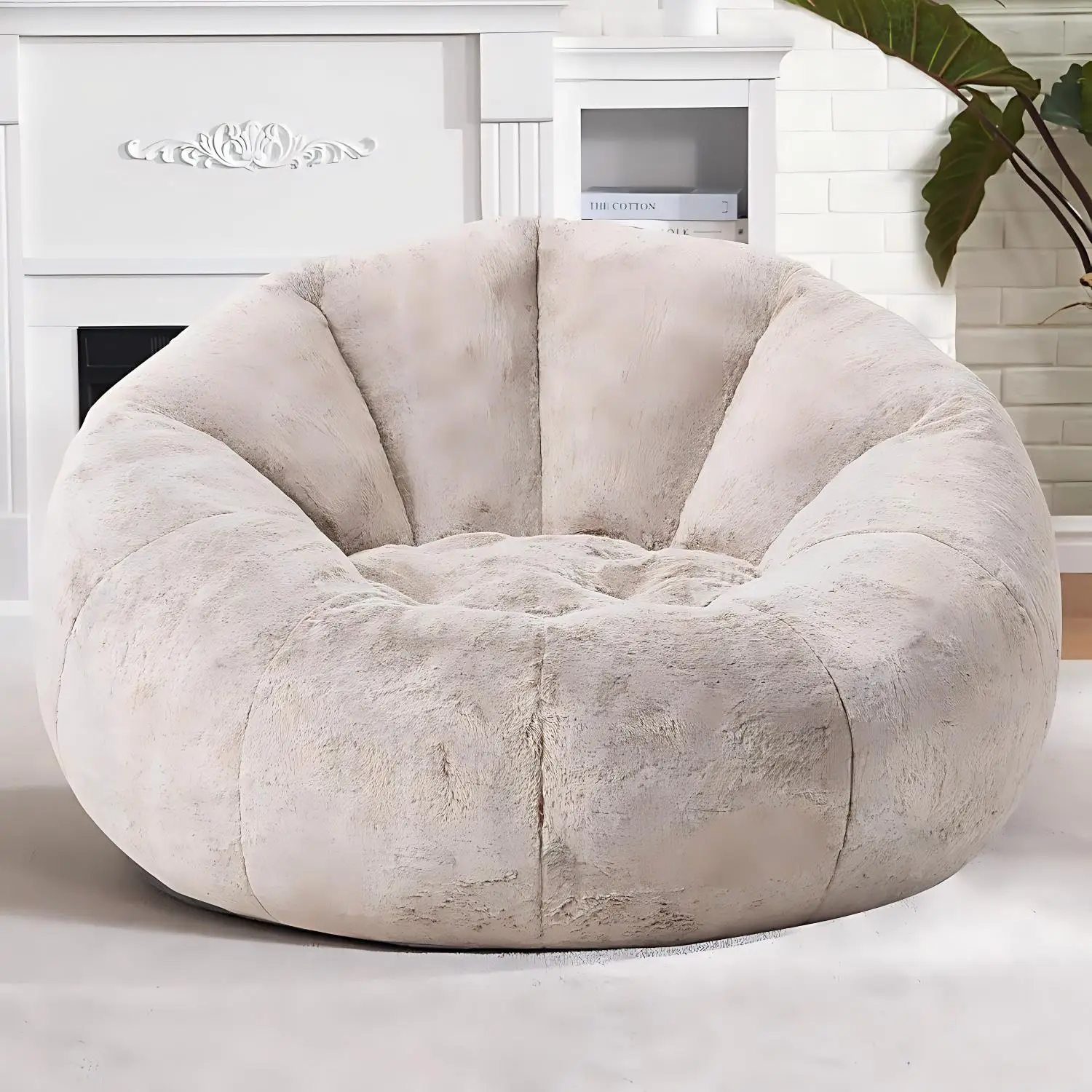 //High Quality Modern Oversized Bean Bag Chair Comfortable Soft Single Seat Lounge Sofa Integrated Molding No Deformation Easy