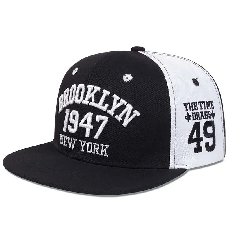 2026 Unisex BROOKLYN 1947 Embroidery Hip-hop Hats Outdoor Adjustable Casual Baseball Caps Sunscreen Hat