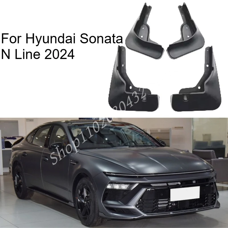 

4pcs Mudguards For Hyundai Sonata N Line 2.0T 2024 Mud Flaps Splash Guard MudFlaps Front Rear Fender Protector Car Accessories