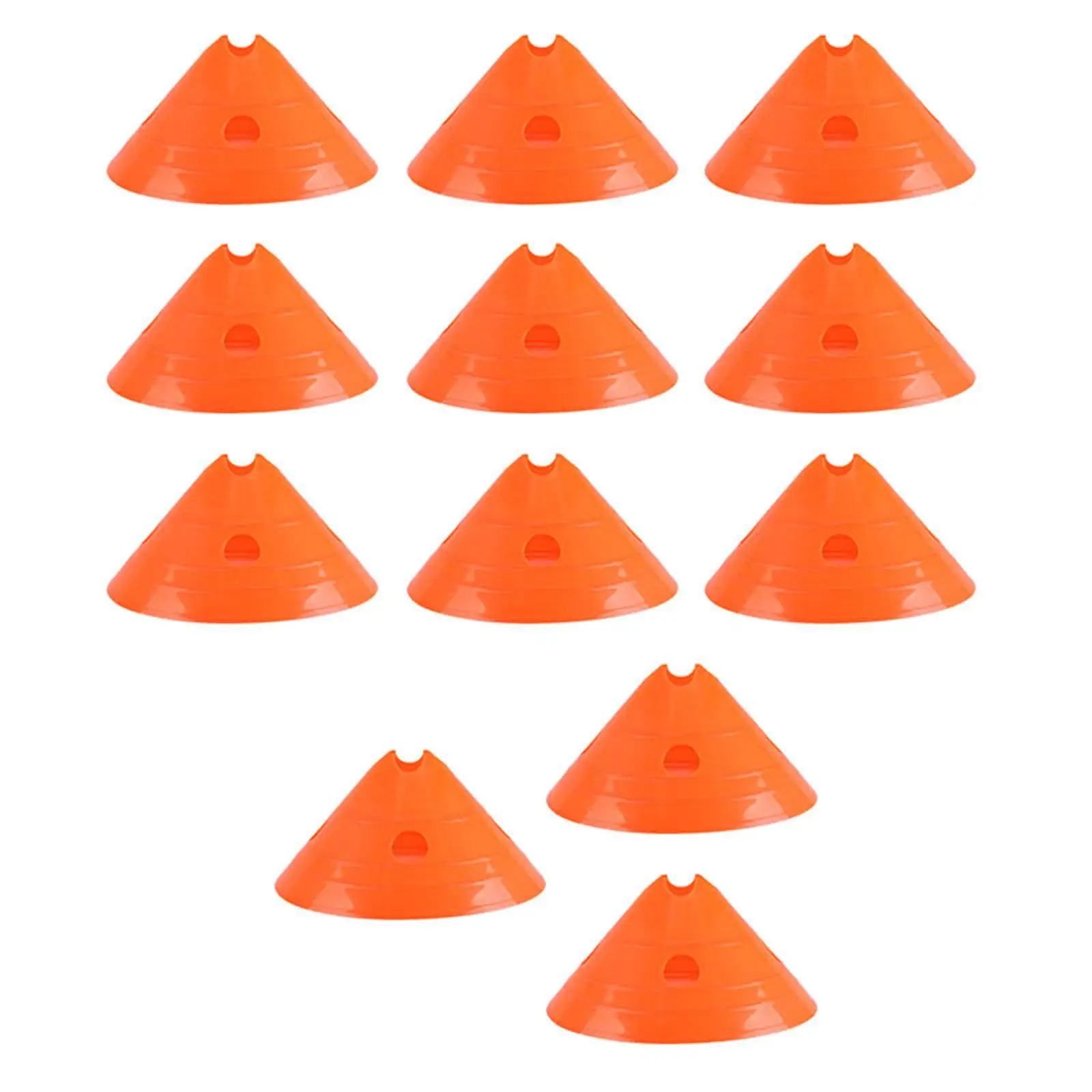 12x Football Training Cones Soccer Disc Cones School Sports Cones Agility Training for Running Dribbling Skating Rugby Skill