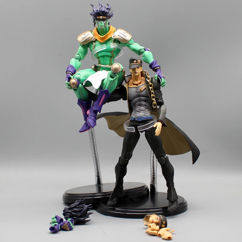 25cm Jojo'S Bizarre Adventure Action Figures Anime Figures Star Platinum Jonathan Joestar Dio Brando Statue Figurine Doll Toys