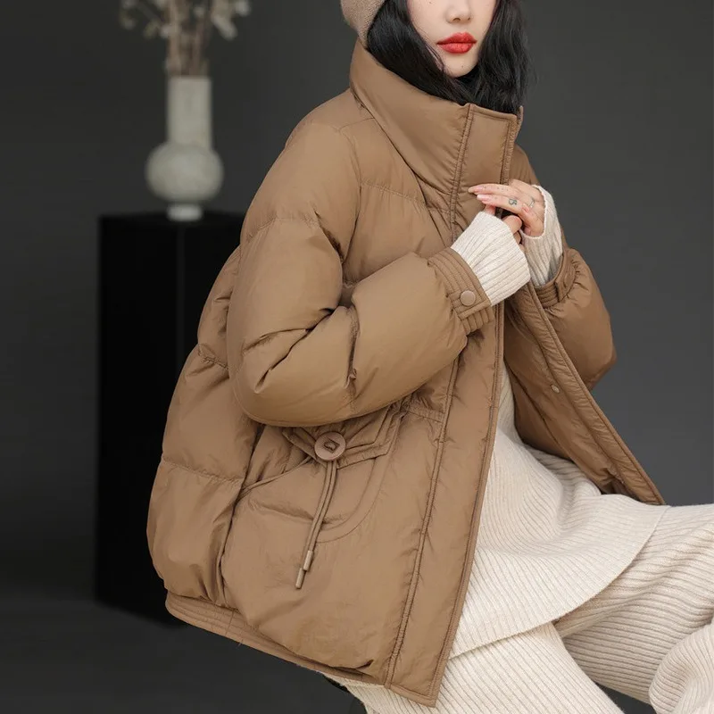 Women's Models Autumn Winter Tops Jacket Down Coat Duck Short Zipper Thickened Personalized Simple Comfortable Niche Versatile