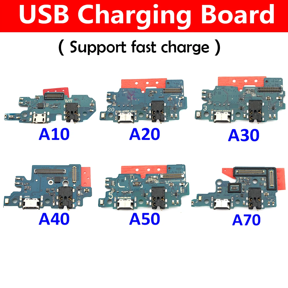 32Pcs USB Charger Port Connector Charging Board Flex Cable For Samsung A10 A20 A30 A50 A01 A11 A21s A31 A51 A10s A20s Wholesale