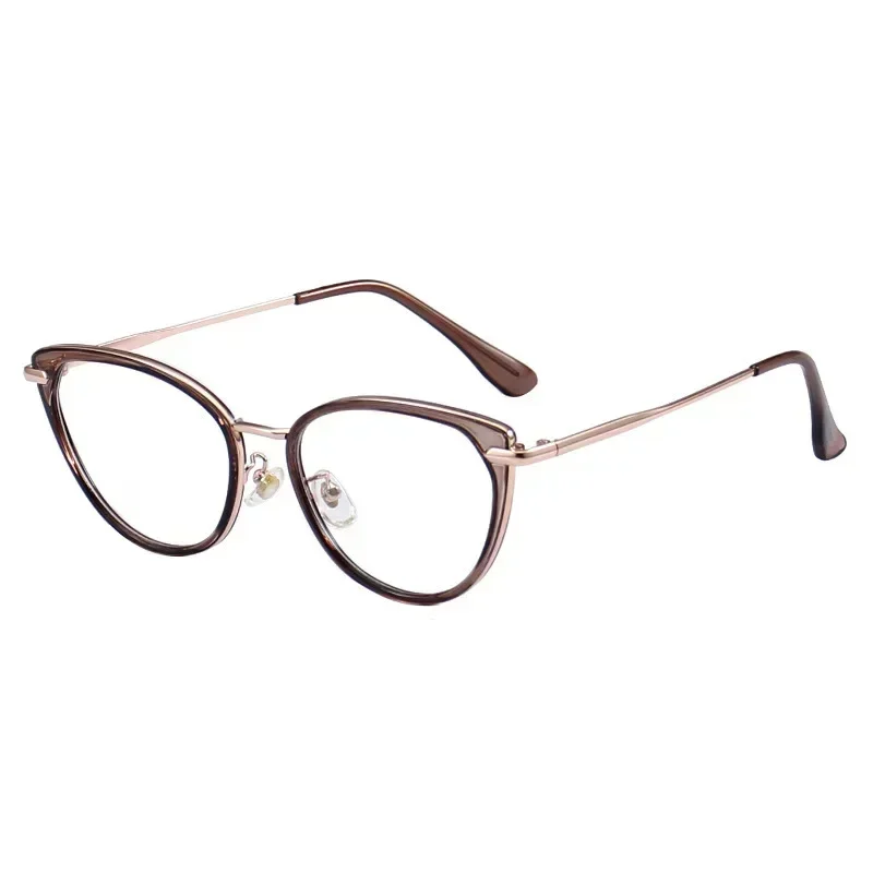 Fashion Computer Myopia Glasses 2025 Anti Blue Light Cat Eye Frame Eyeglasses Women Optical Prescription Glasses Minus Eyewear