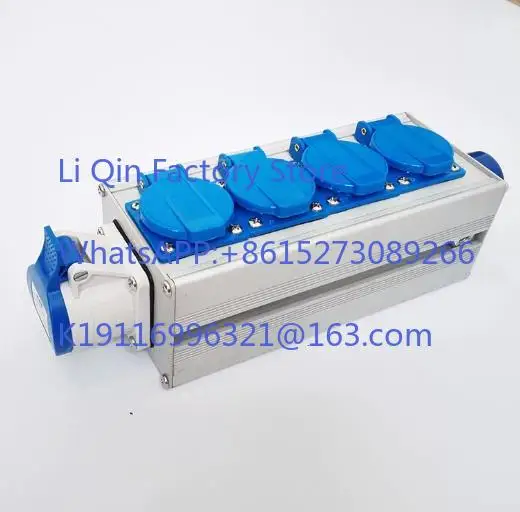 4-way socket power junction box, Fuge stage lighting and sound distribution box, wedding power control box, wiring board