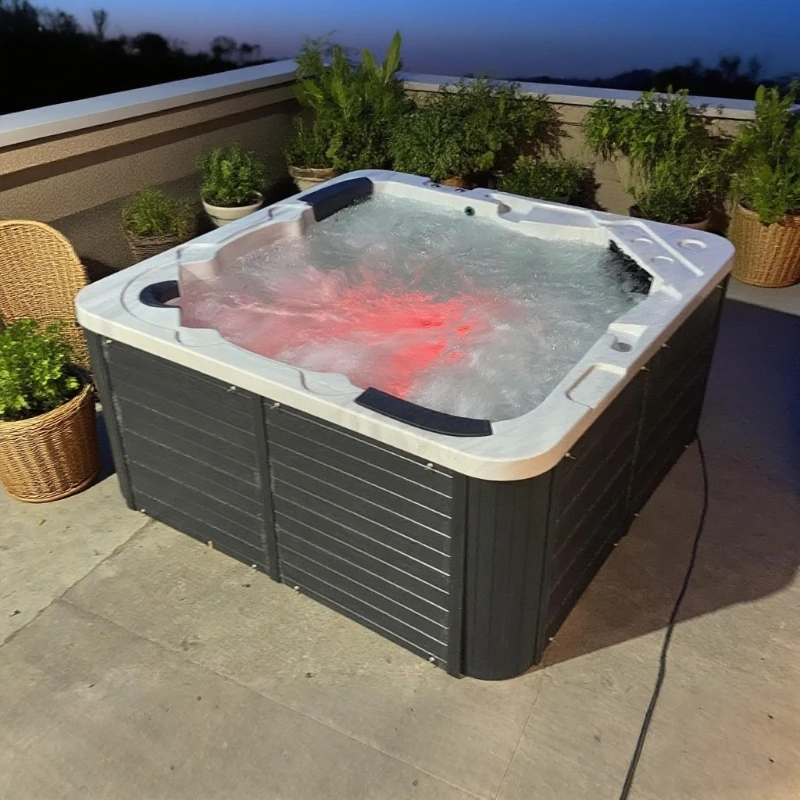 Luxury Outdoor Large Size Swim Pool Lazy SPA for 5 Person Hot Bath Tub Hydro Massage Air Jet Whirlpool Bathtub