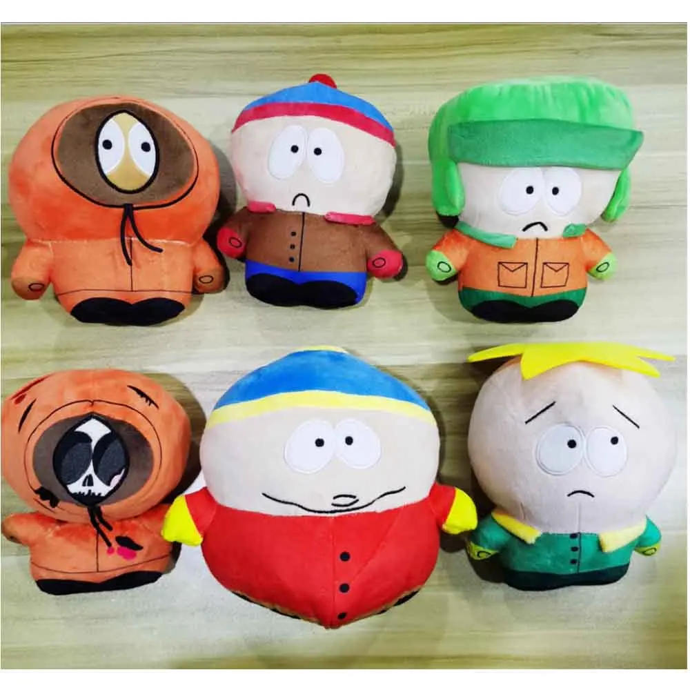 *-* 20cm parques do norte do sul brinquedos de pelúcia dos desenhos animados boneca de pelúcia stan kyle kenny cartman travesseiro de pelúcia peluche brinquedos crianças presente de aniversário