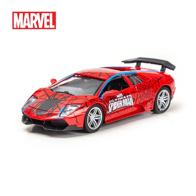 Marvel Avengers Car Model Hulk Ironman Spiderman Captain America Alloy Lamborghini Racing Model Children Toys Birthday Gifts