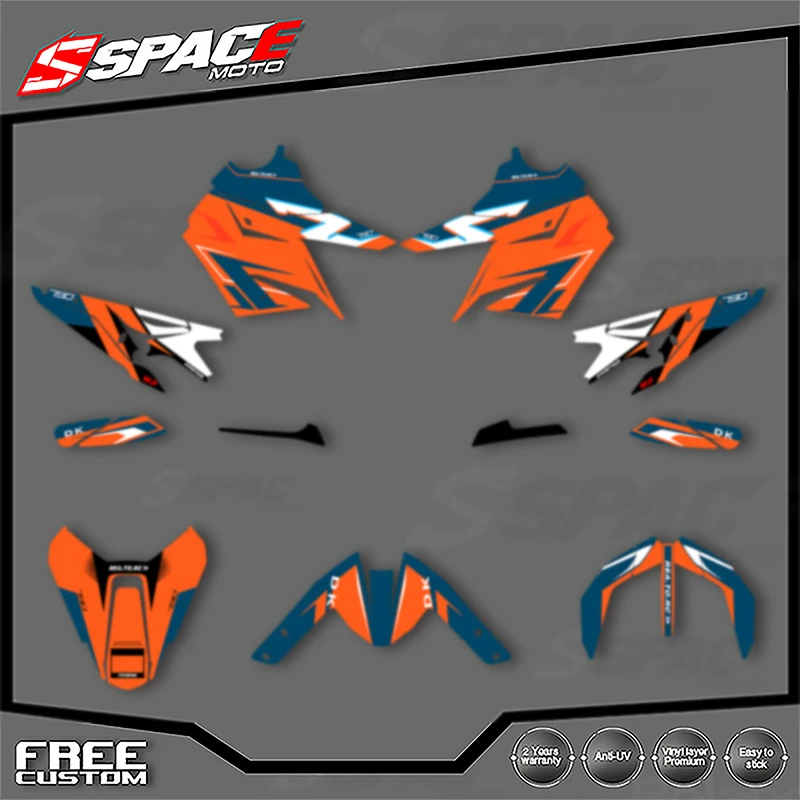 

SPACE Custom Motorcycle Graphics For KTM 2018 2019 2020 2021 DUKE 18-21 DUKE 790 890 Decal Stickers Kits 008