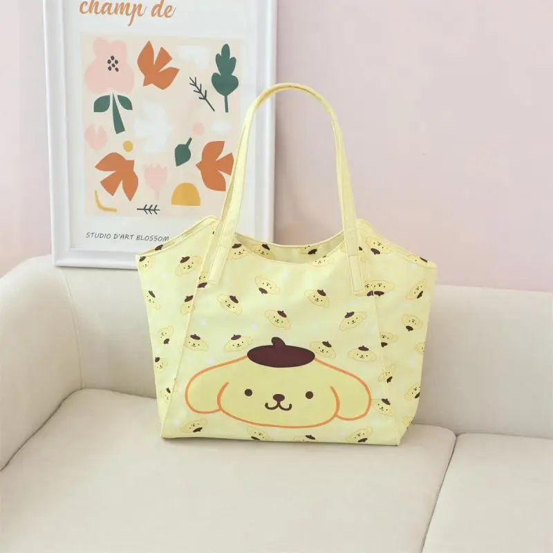 Kawaii Sanrio Keroppi Badtz Maru Hanyodon Handbag Girl Shopping Bag borse a tracolla ad alta capacità Anime Figure Cute Festival Gift