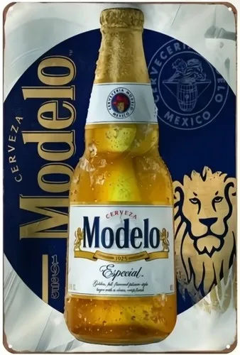 Casa Modelo Mexikanisches Bier Neuheit Metallschild Wandkunst