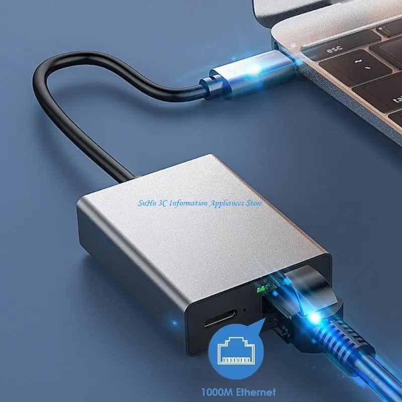 

Легкий конвертер адаптера USB C в Ethernet для стабильной скорости потоковой передачи