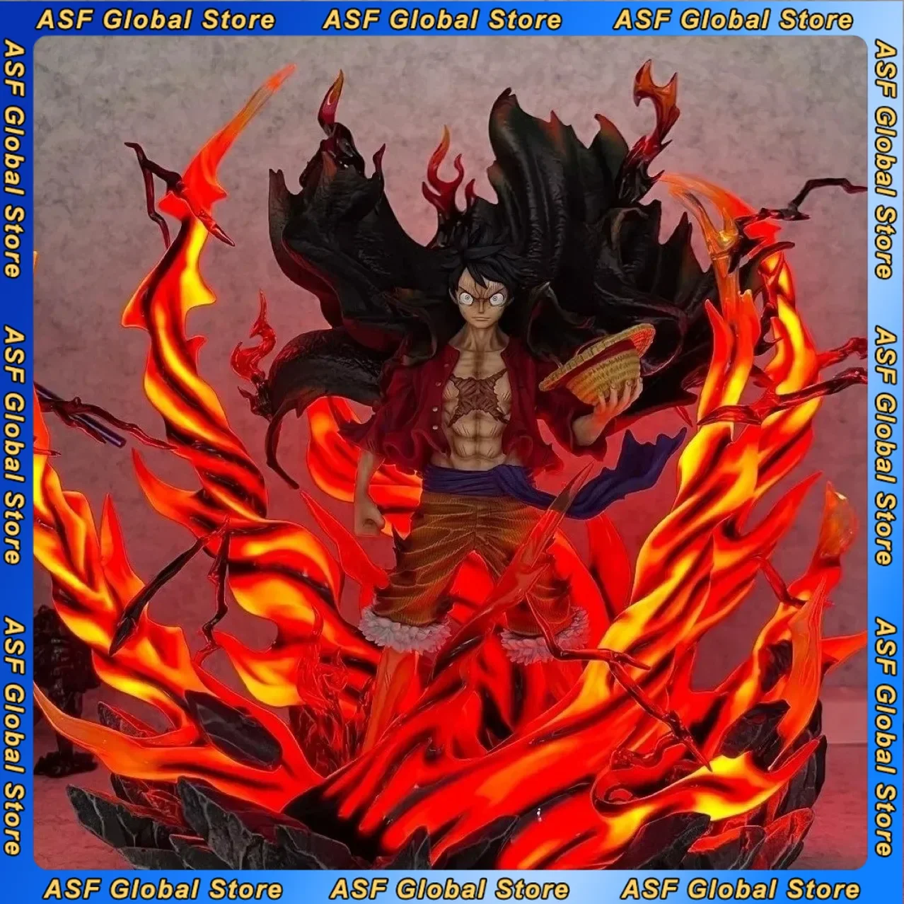 

New ONE PIECE 40cm Anime Figure Monkey D. Luffy Peripheral Model Emit Light Scene Statue Desktop Ornaments Birthday Gifts Toys