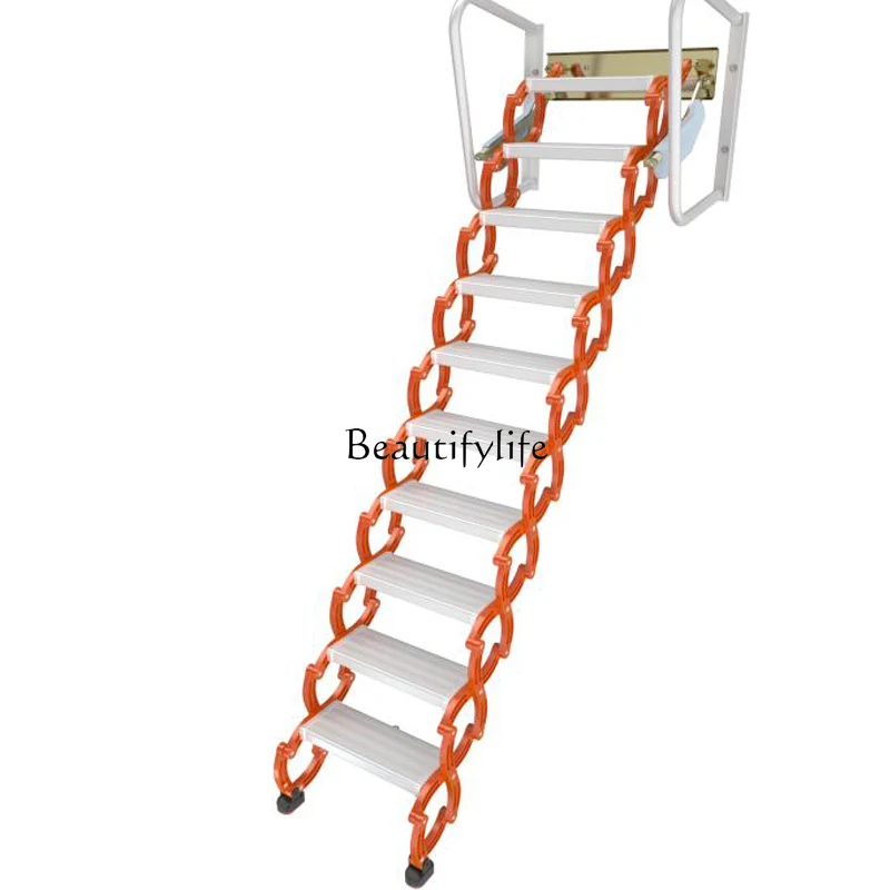 

1Attic telescopic staircase household indoor folding lift ladder