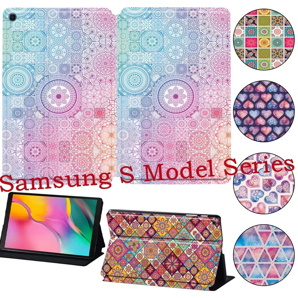 

For Samsung Galaxy Tab A9 8.7'' X115 A9plus 11 Cover Tab S4 T830 S5E S6 S7 for Galaxy S6 Lite P610 Case Bohemian Series