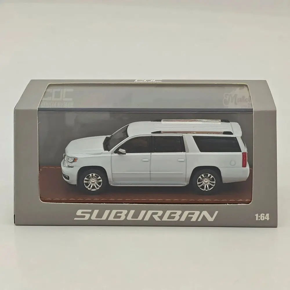 GOC 1:64 Suburban 2015 Full Sized SUV Diecast Metal Car Miniature Limited Collection Toy Vehicle Models
