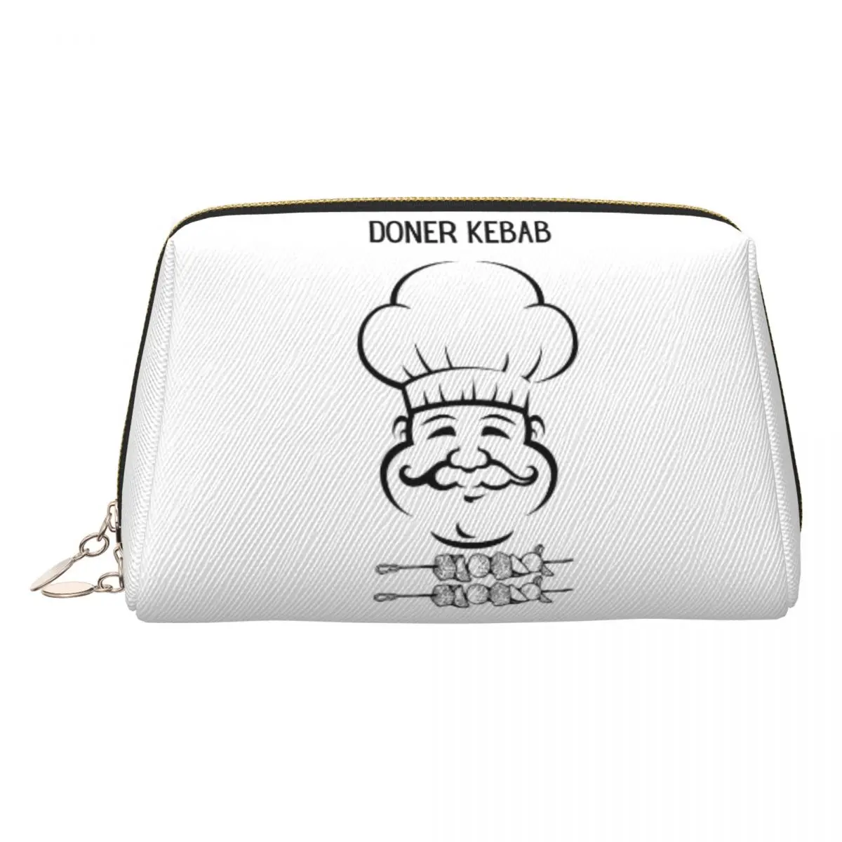 

Funny Doner Kebab Cartoon Women Cosmetic Bag Travel Makeup Organizer Pouch Toiletry Storage Dopp Kit Case