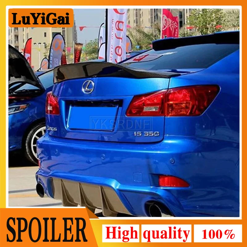 

Car accessories Real Carbon Fiber Car Rear Trunk Boot Lip Spoiler Wing Lid For Lexus IS250 IS350 ISF 2006-2013 Rear Wing