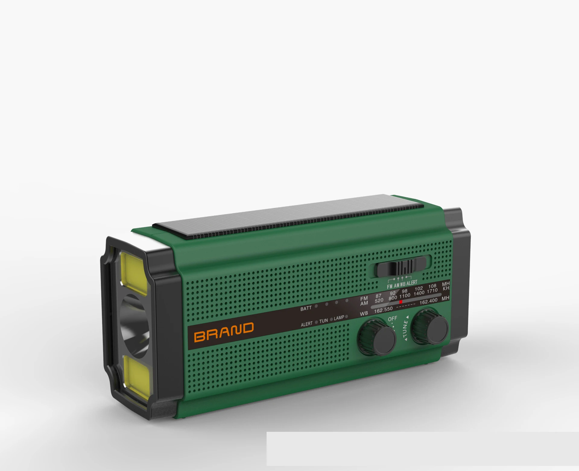 Портативное радио с рукояткой AM FM NOAA, аварийная лампа для чтения 3-в-1, фонарик, солнечная зарядка, 5000 мАч, внешний аккумулятор для iphone redmi