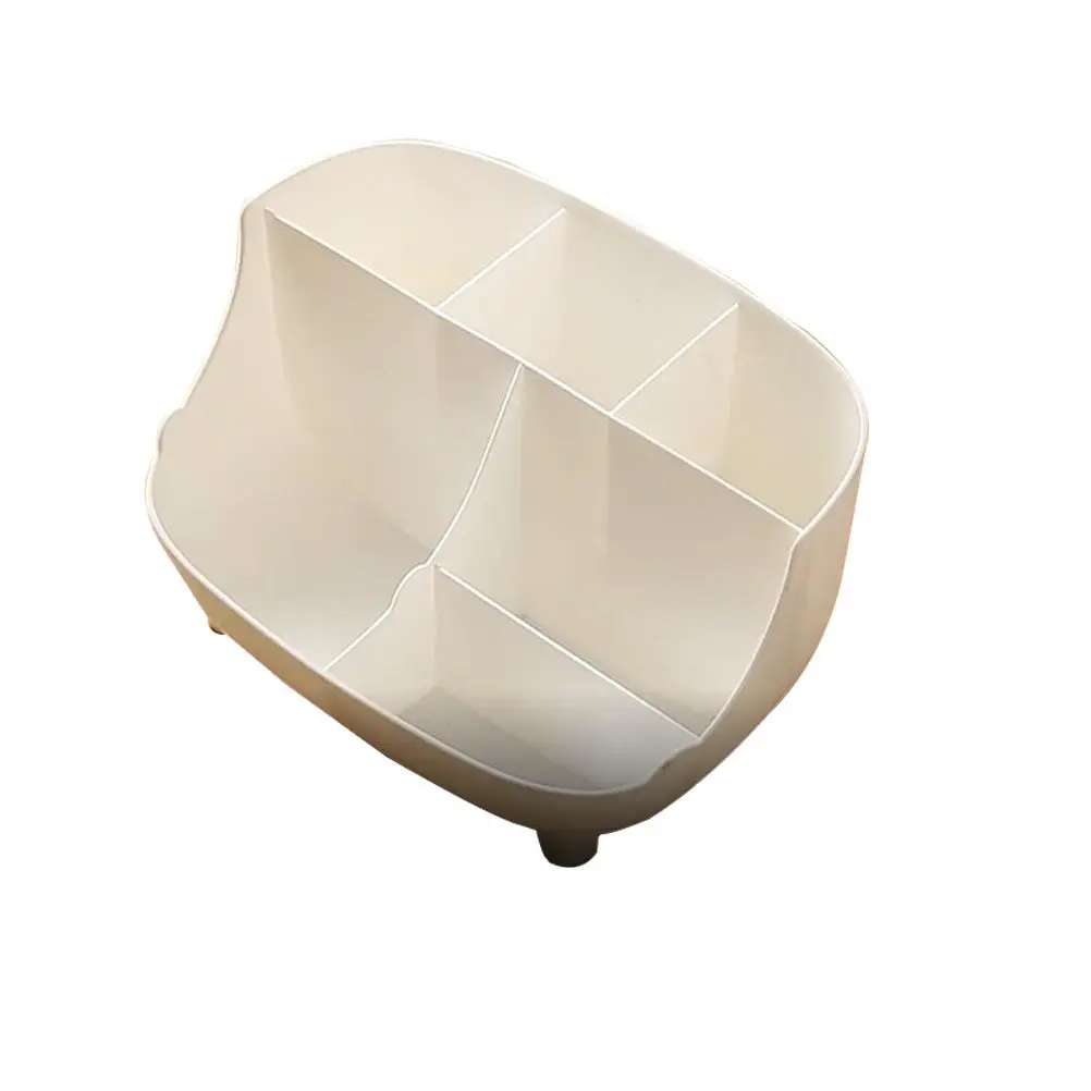 

Multi-Compartment Desktop Stationery Organizer Plastic Storage Box for Jewelry Cosmetics Cables Stationery Modern Simple Design