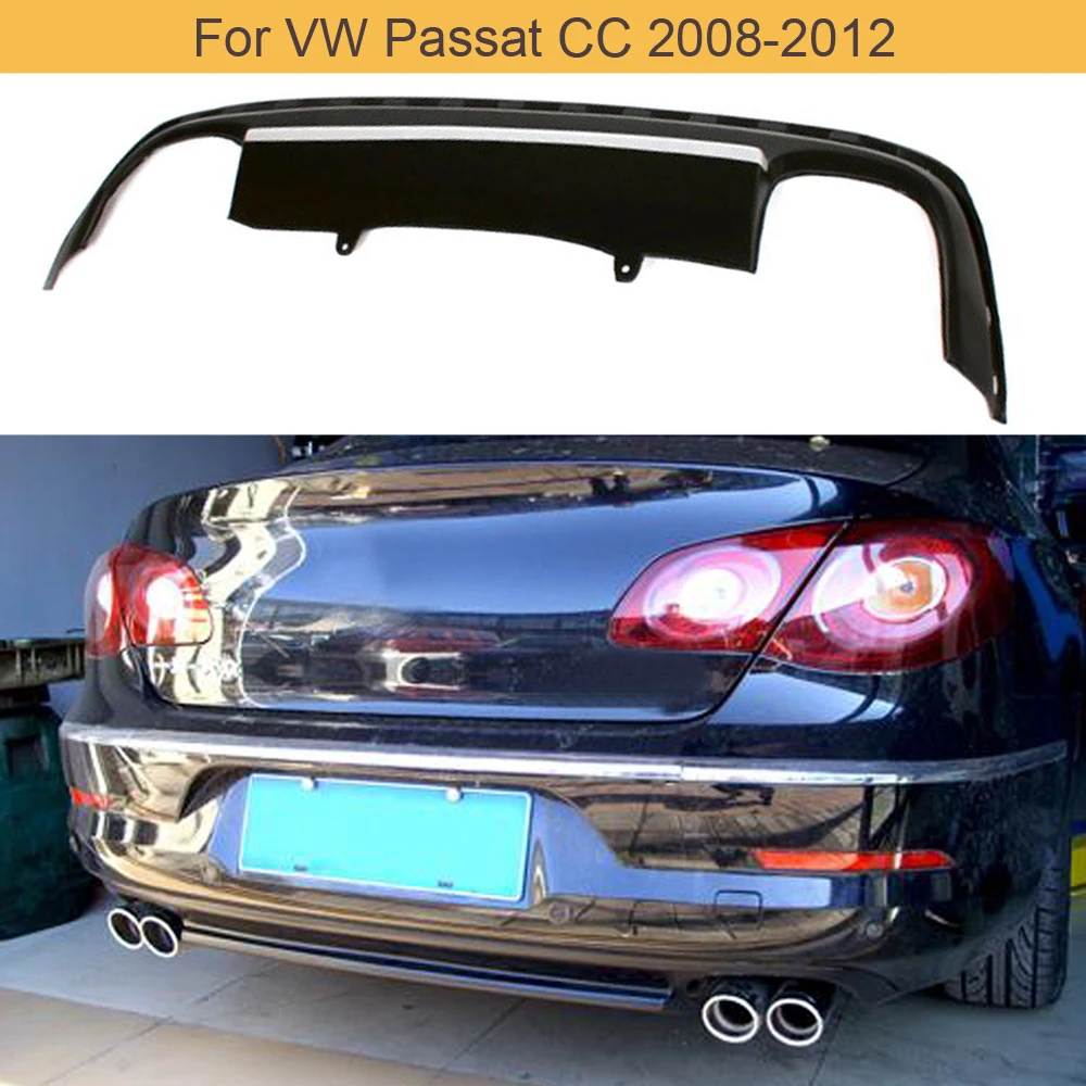 

PU Auto Car Rear Bumper Diffuser Lip Spoiler for VW PASSAT CC 2008-2012 Rear Diffuser Lip Spoiler